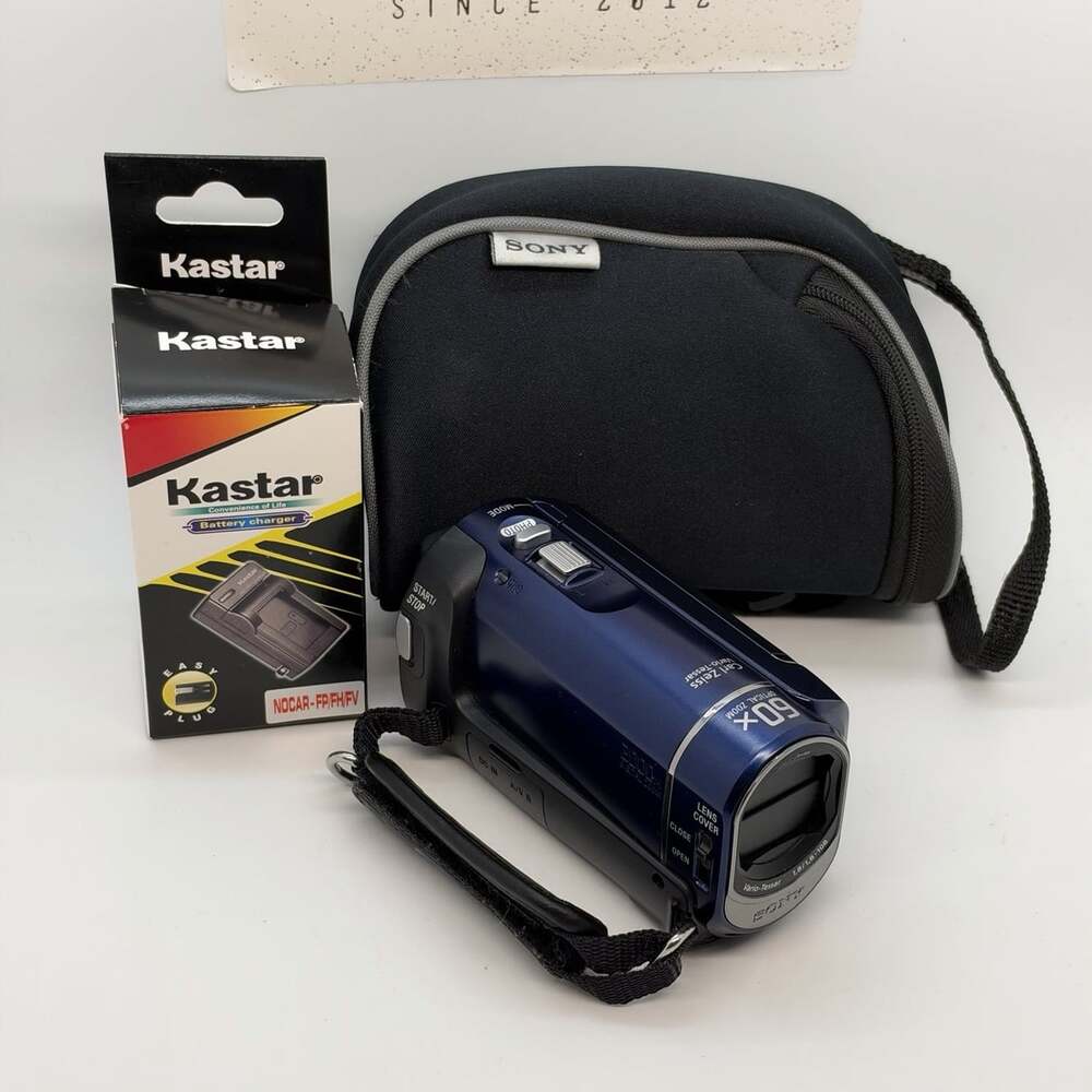 Sony Handycam DCR-SX41 Blue Handheld 60X Optical Zoom Video Camera Recorder